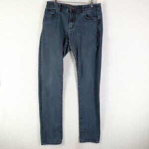 Au Noir Jeans Mens 30x34 Blue Stretch Johnny-T Amsterdam Tencel Cotton Blend